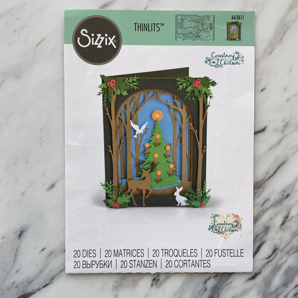 Sizzix Christmas Shadow Box Thinlets Die Set Courtney Chilson